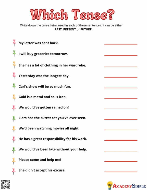 Simple Past Tense Worksheet For Class 5 Pdf